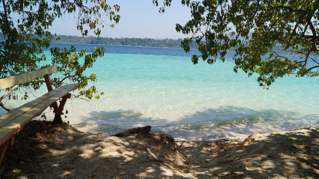 Jolly Buoy Island in the Mahatma Gandhi Marine National Park excursion circuit