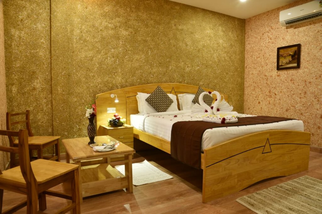 Spacious accommodation interior within Lush Green Retreat